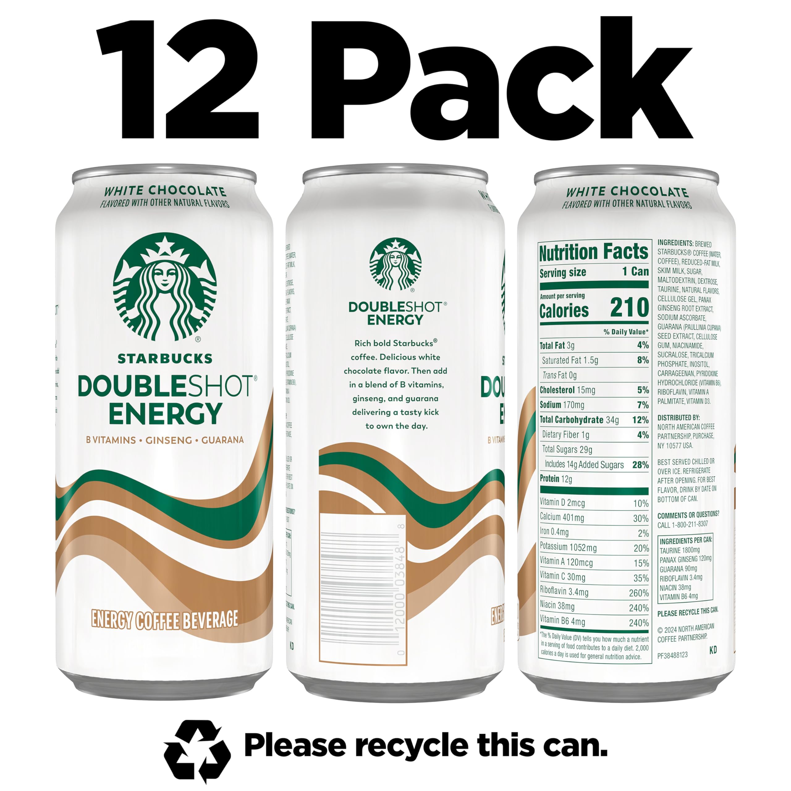 Starbucks Doubleshot Energy Drink iced coffee glass; refreshing cold coffee flavor in every sip.