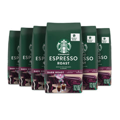Starbucks Espresso Roast whole beans, bold espresso at home