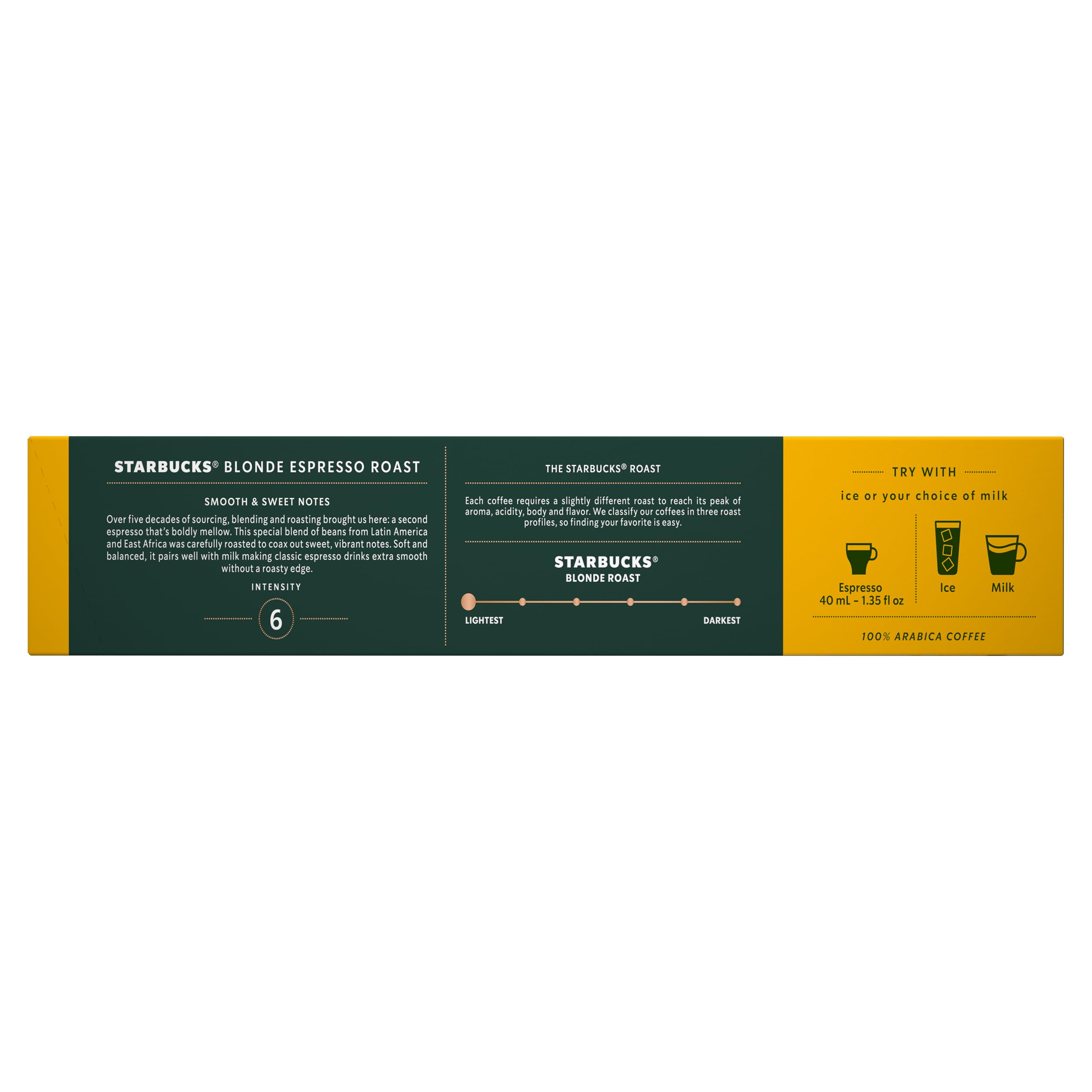 Starbucks coffee roasted and packed in Europe for freshness