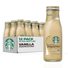 Starbucks Frappuccino Vanilla bottle ready-to-drink for on-the-go enjoyment