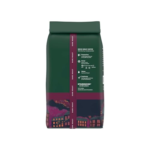 Display of Starbucks French Roast six-bag collection in-store style