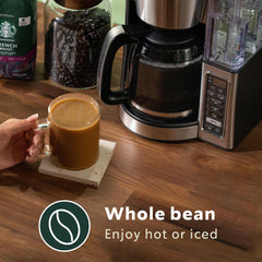 Starbucks french-roast whole bean bag with bold, smoky finish.