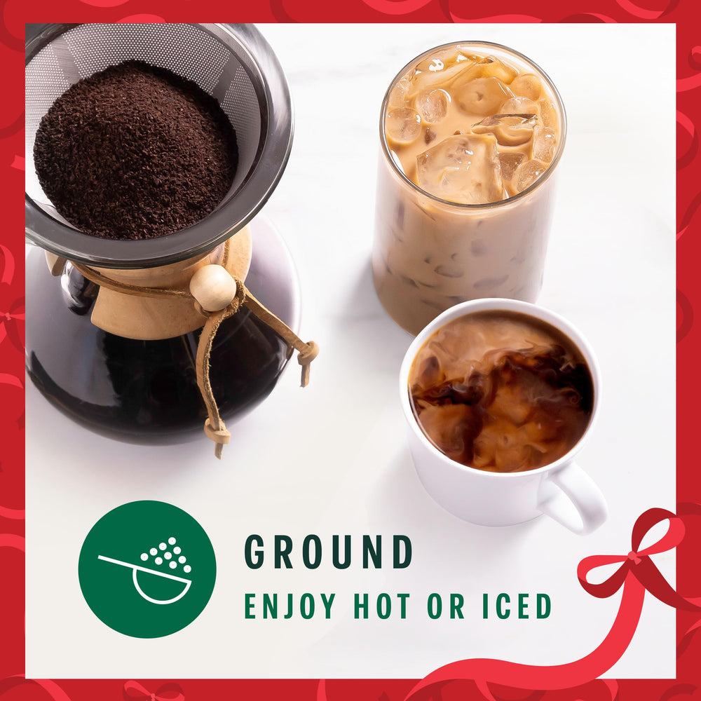 Starbucks ground coffee 17oz bag offers premium Arabica beans and rich flavor.