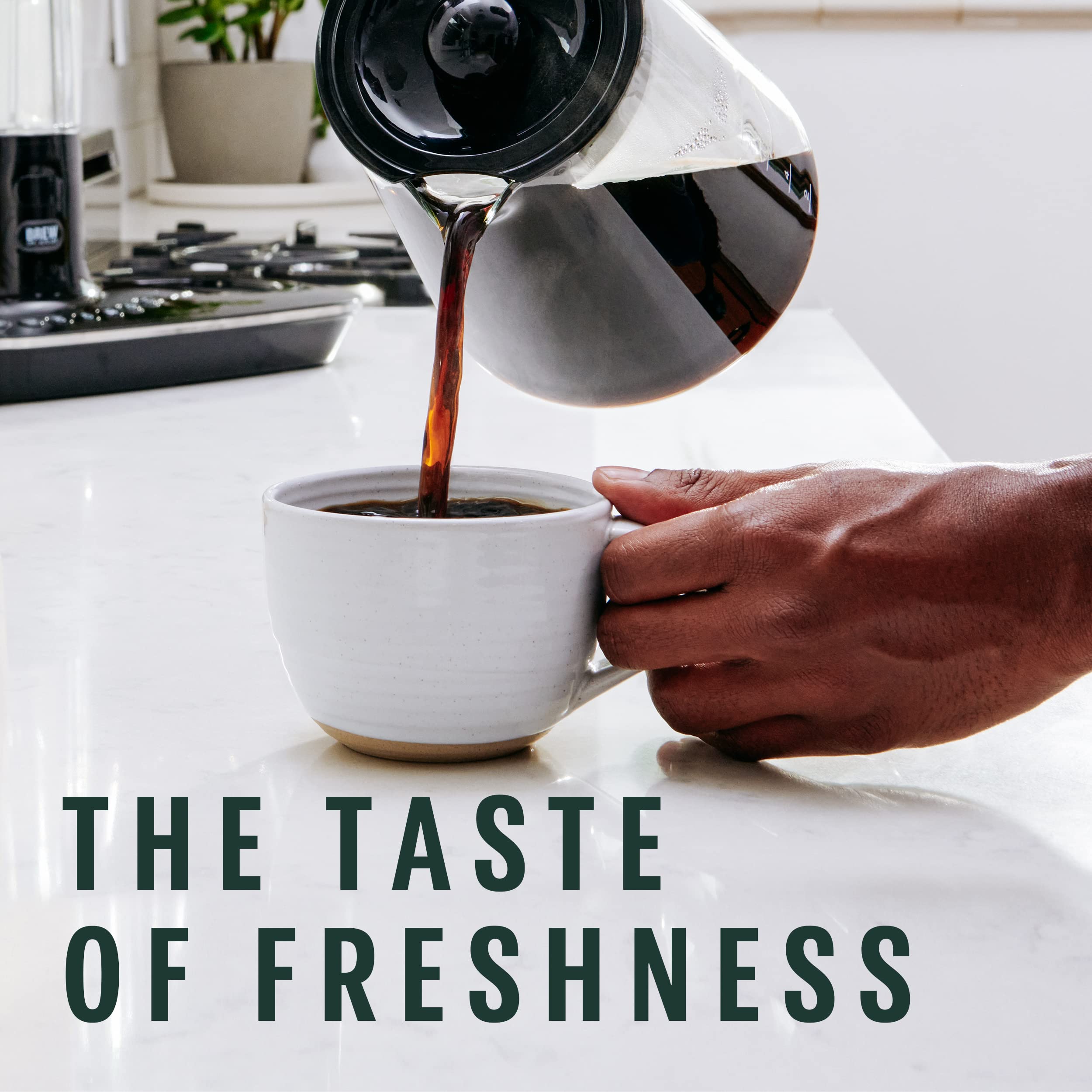 Ethically sourced Half-Caff with Conservation International support.