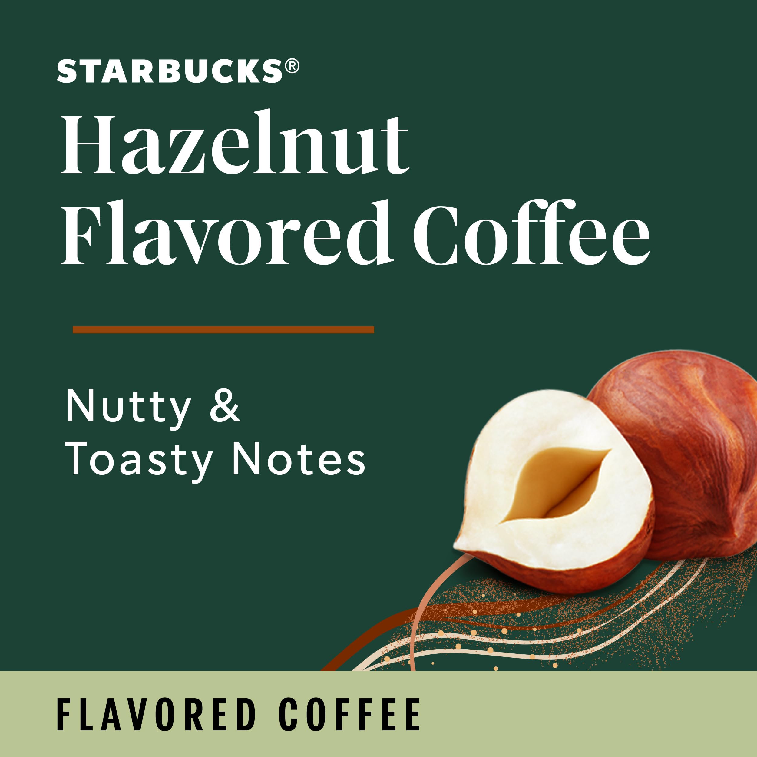 Starbucks Hazelnut coffee poured hot for a cozy morning