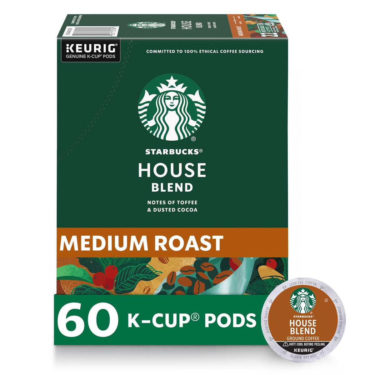 Starbucks House Blend K-Cups in box, ready for quick mornings.