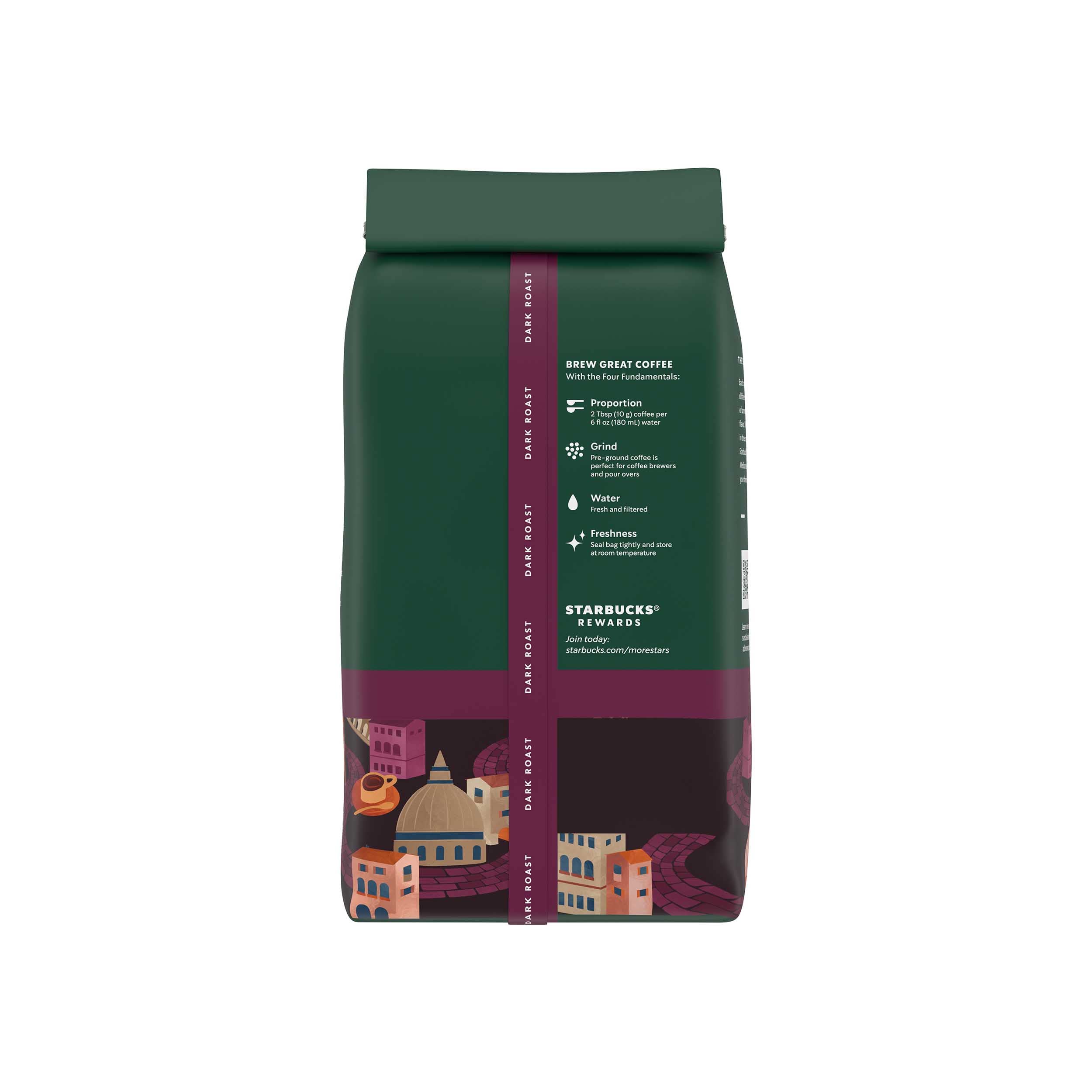 Starbucks Italian Roast aroma fills the kitchen during morning brew