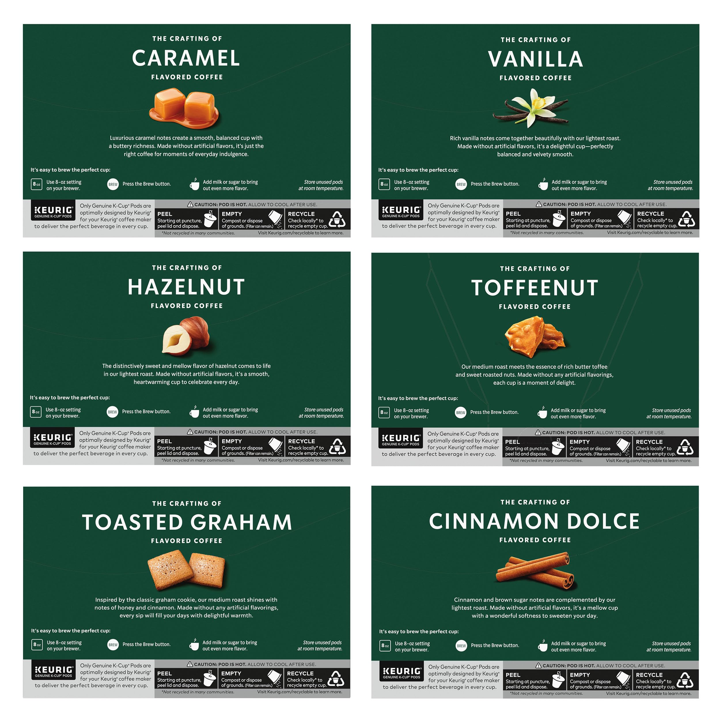 Starbucks K-Cup box packaging showing six 10-count boxes