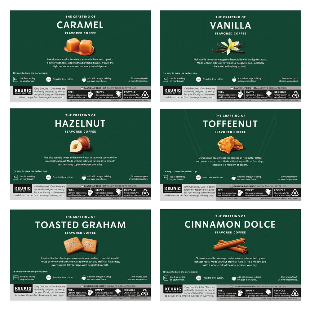 Starbucks K-Cup box packaging showing six 10-count boxes