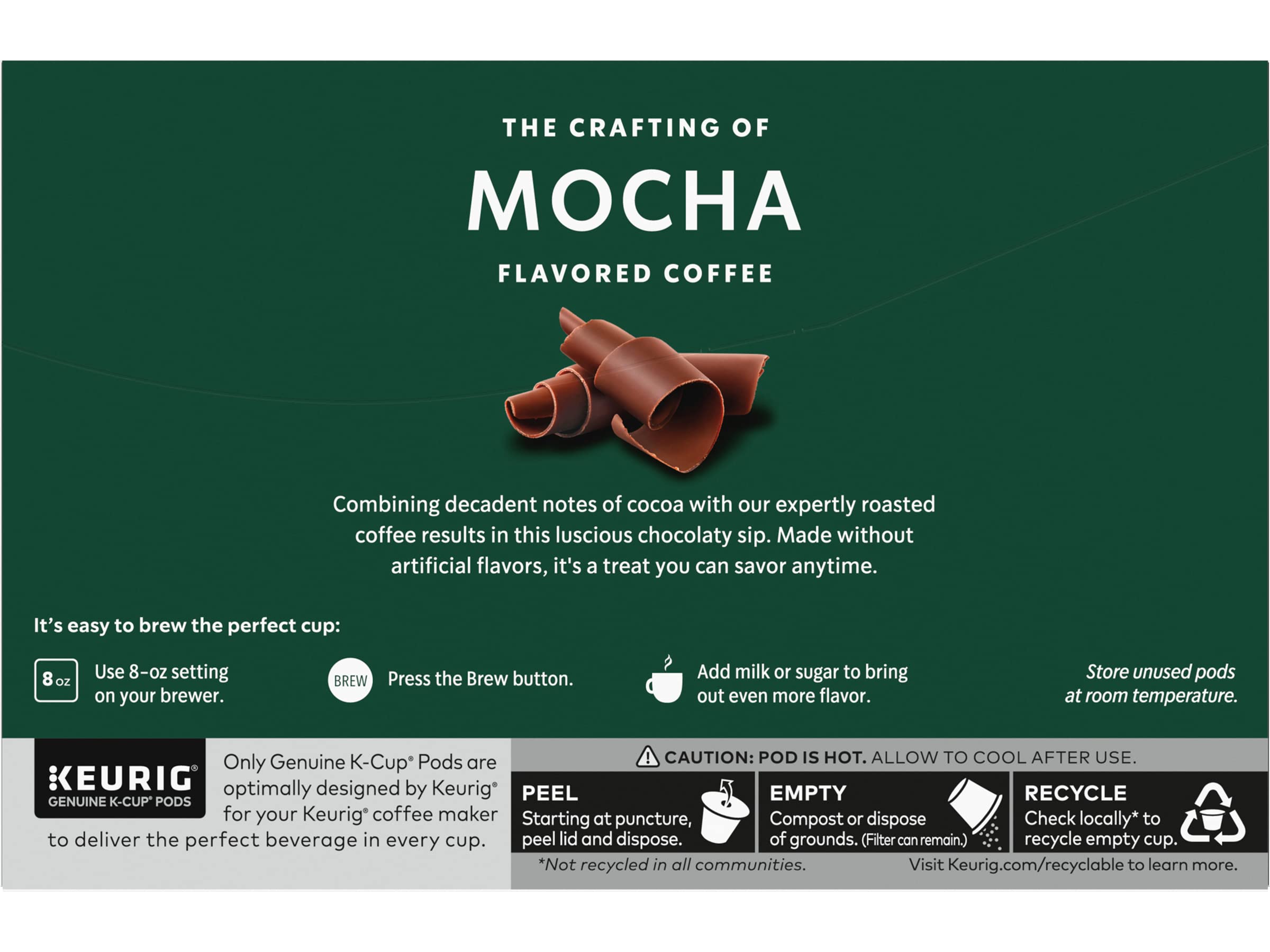 Starbucks K-Cup Mocha aroma in kitchen, enhances daily ritual.