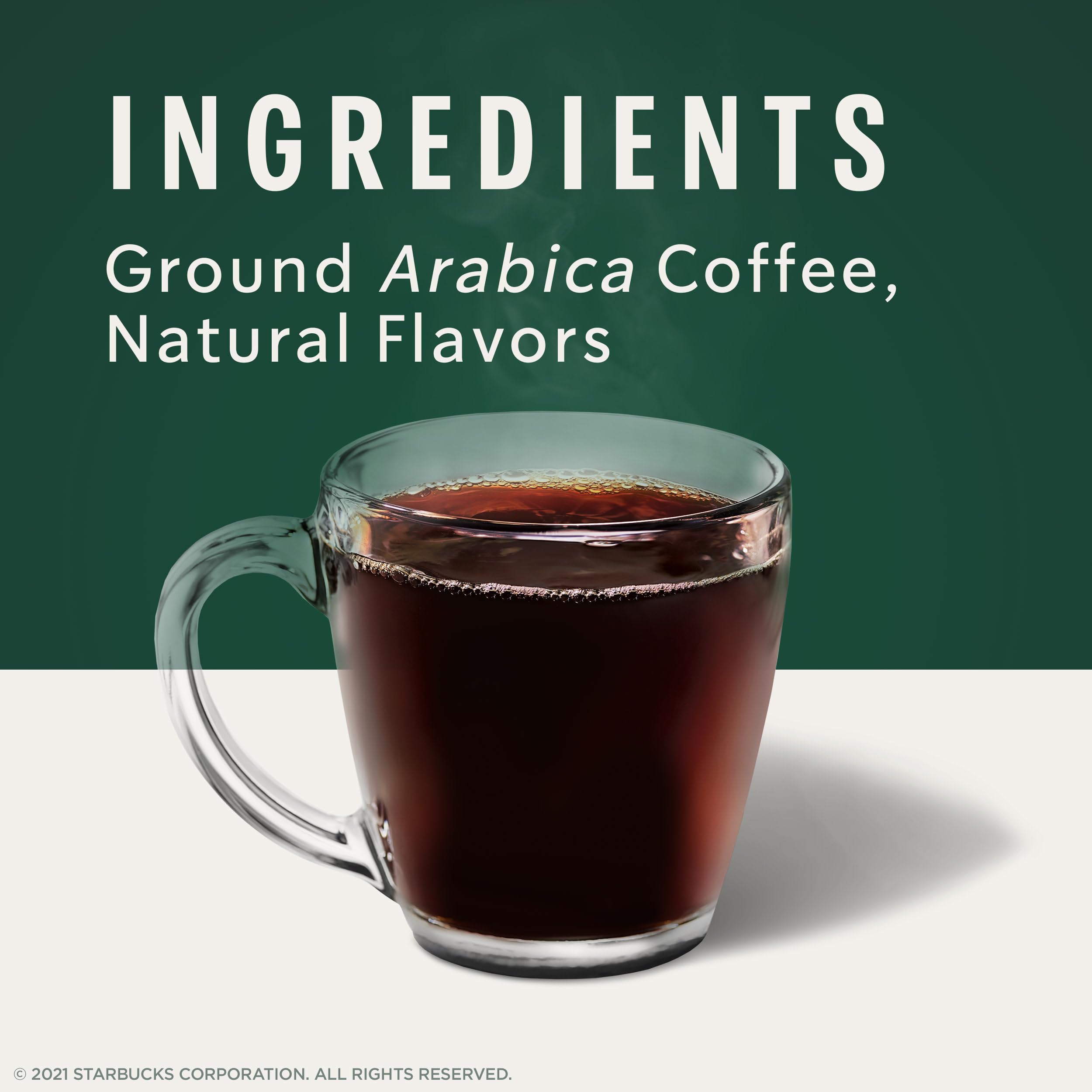 Starbucks K-Cup pod box front showing convenient single-serve packaging.