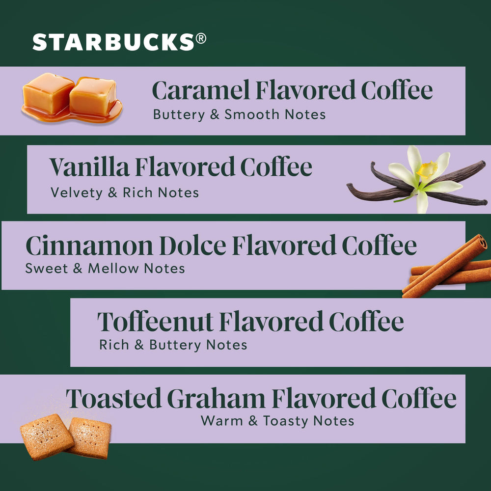 Starbucks K-Cup toasted graham flavor pods pair with creamer for a sweet, comforting sip