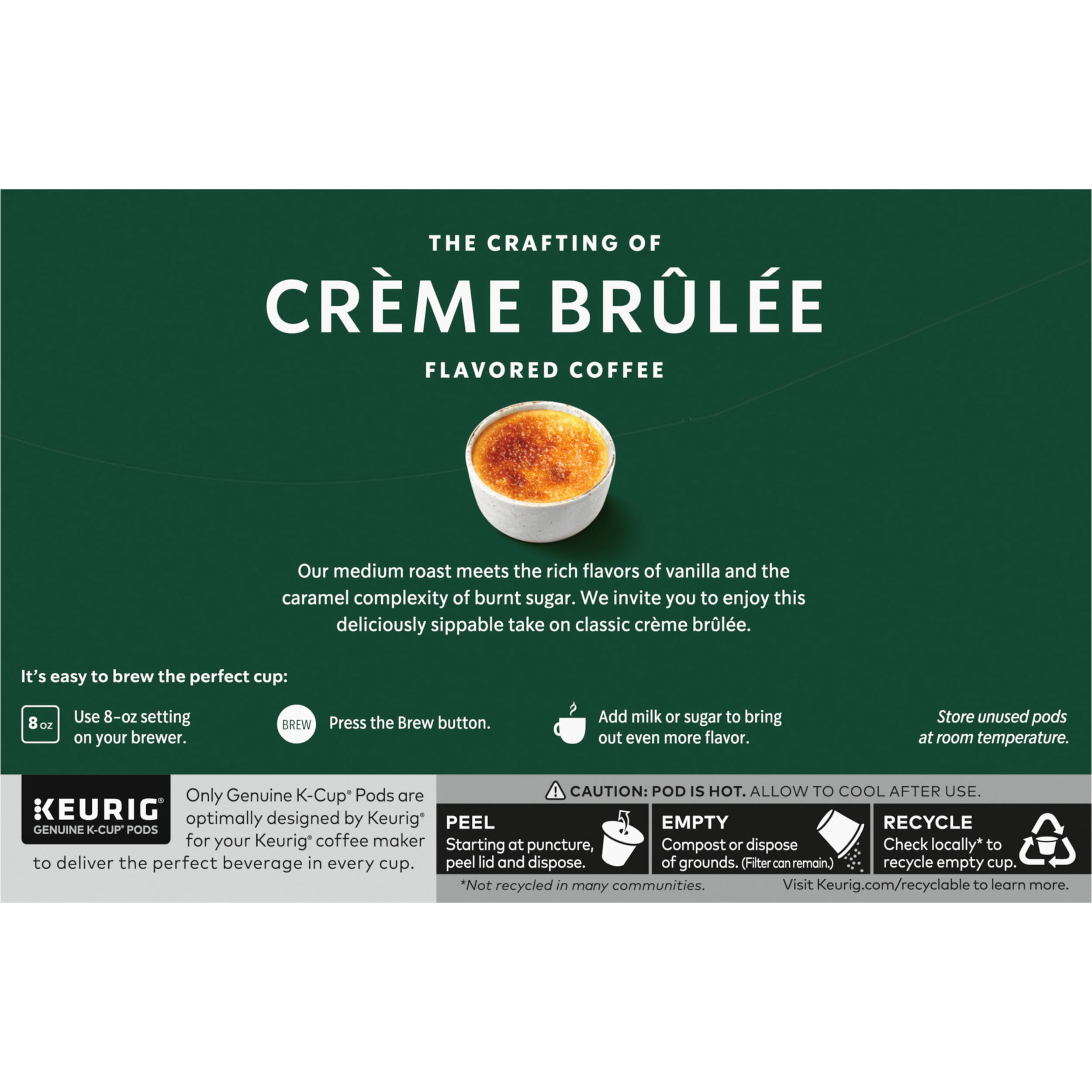 Starbucks K-Cup pod usage illustration for home brewing.