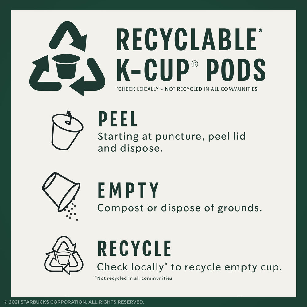 Starbucks K-Cups ready-to-use for quick grab-and-go coffee.