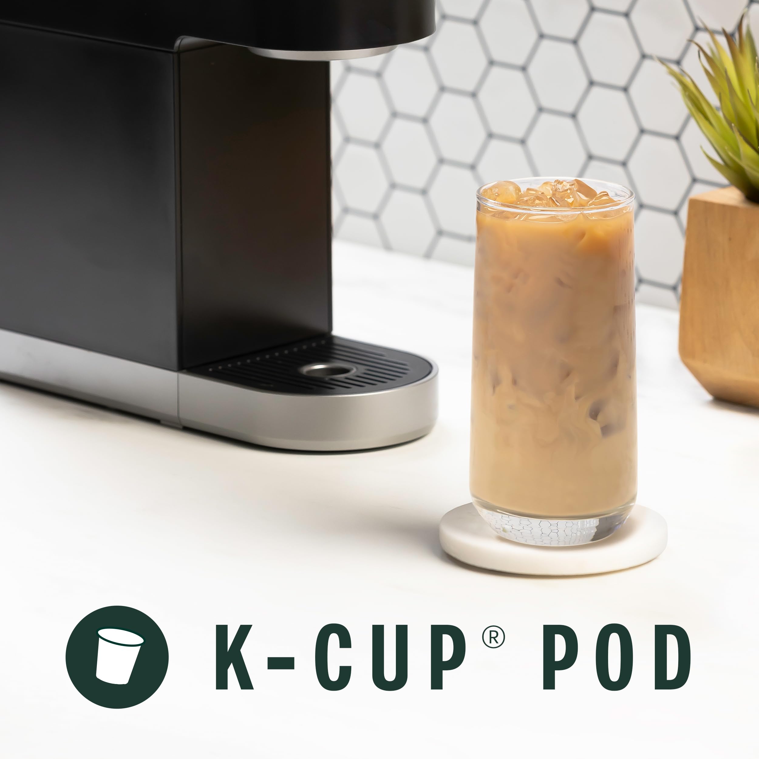 Keurig-compatible Starbucks pod ready for quick iced coffee at home.