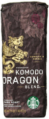 Starbucks Komodo Dragon Blend bag 1 lb for rich home brews
