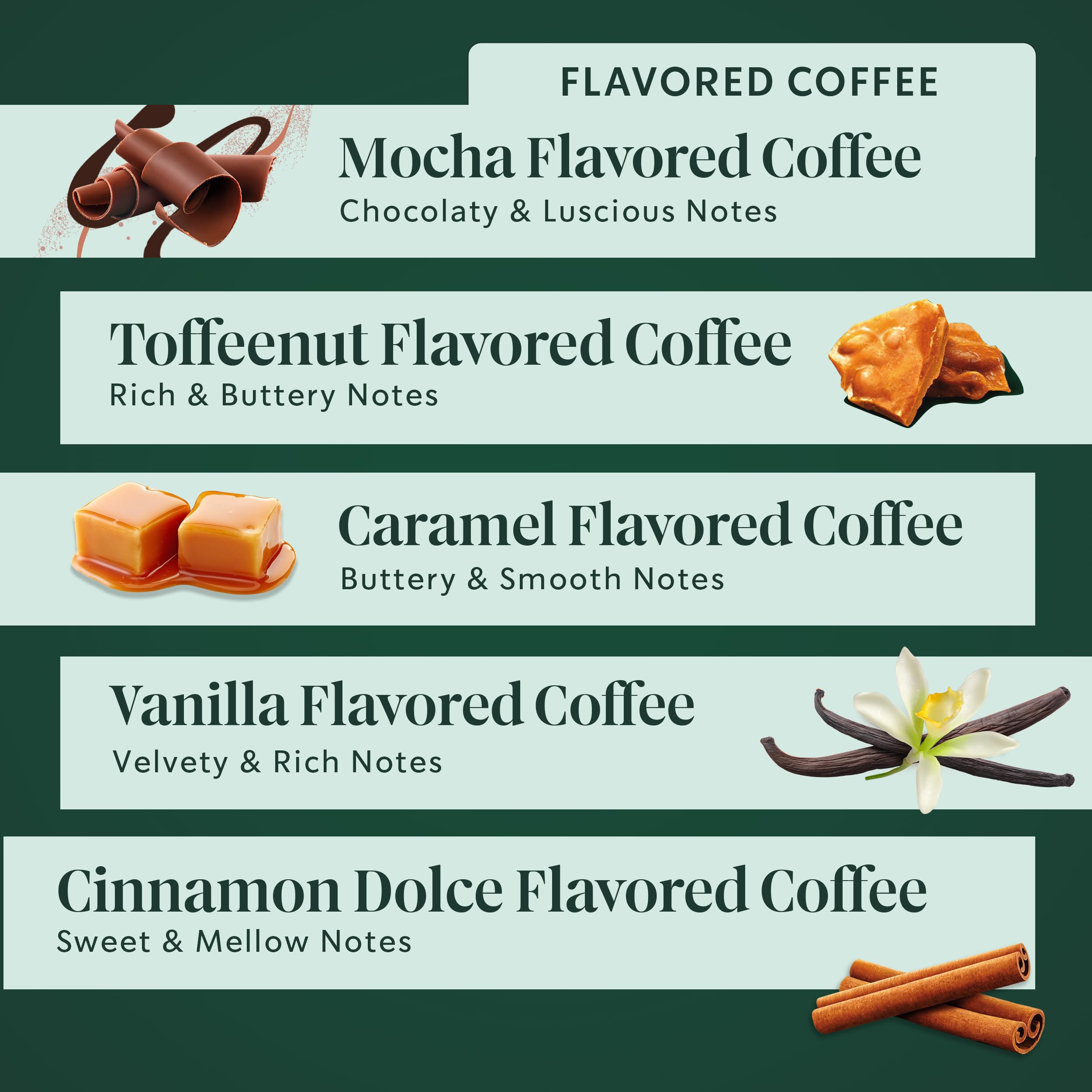 Starbucks Medium-Roast Coffees Variety offers smooth, balanced profiles for everyday enjoyment.
