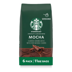 Starbucks Mocha ground coffee bag with rich aroma for a cozy morning.