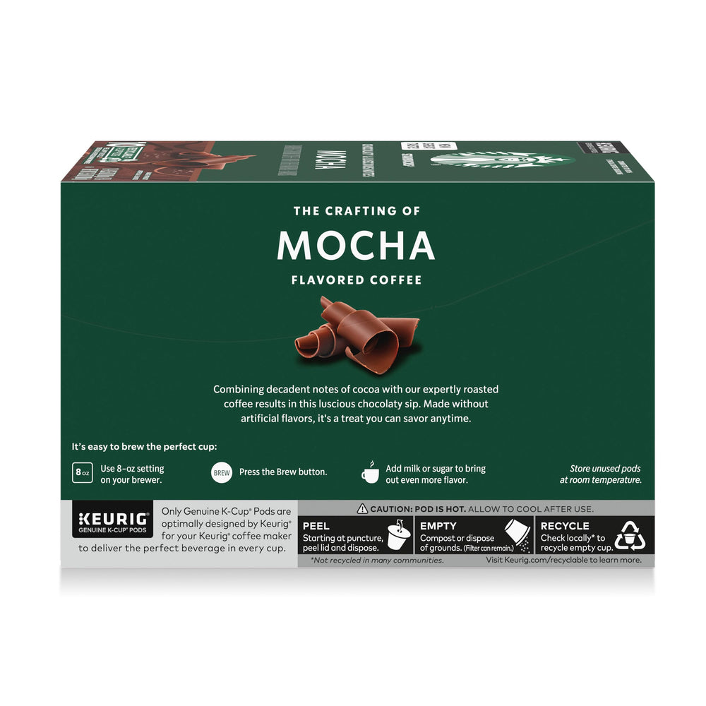 Box of Starbucks Mocha K-Cup pods ready to brew.