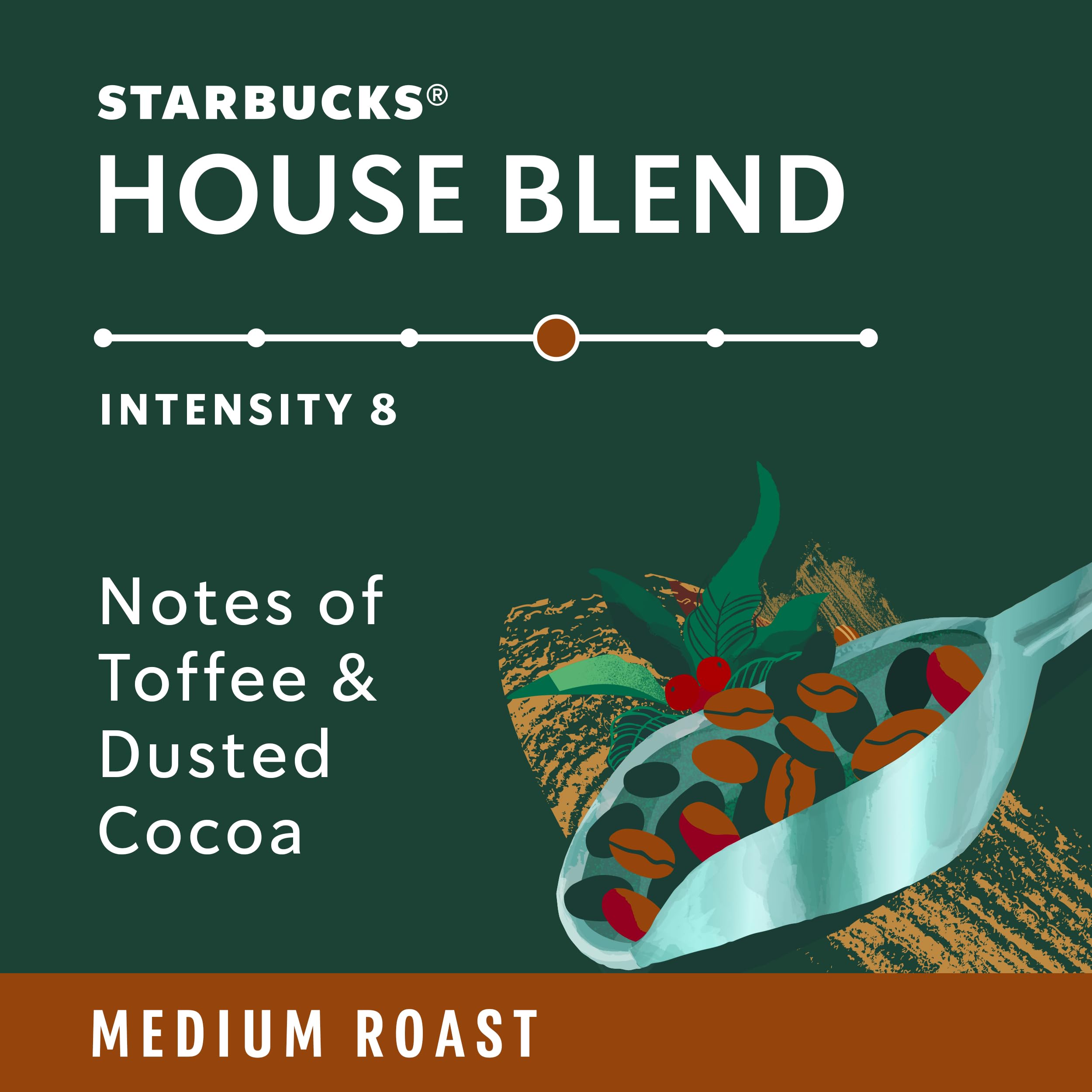 Starbucks House Blend aroma rising from a steaming cup