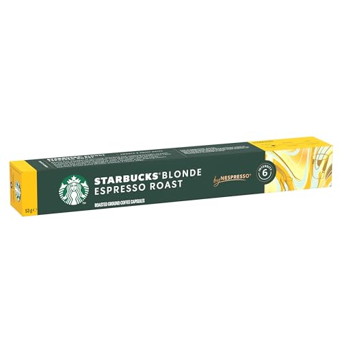 Starbucks Nespresso Original-compatible pods ready for quick, consistent espresso at home.