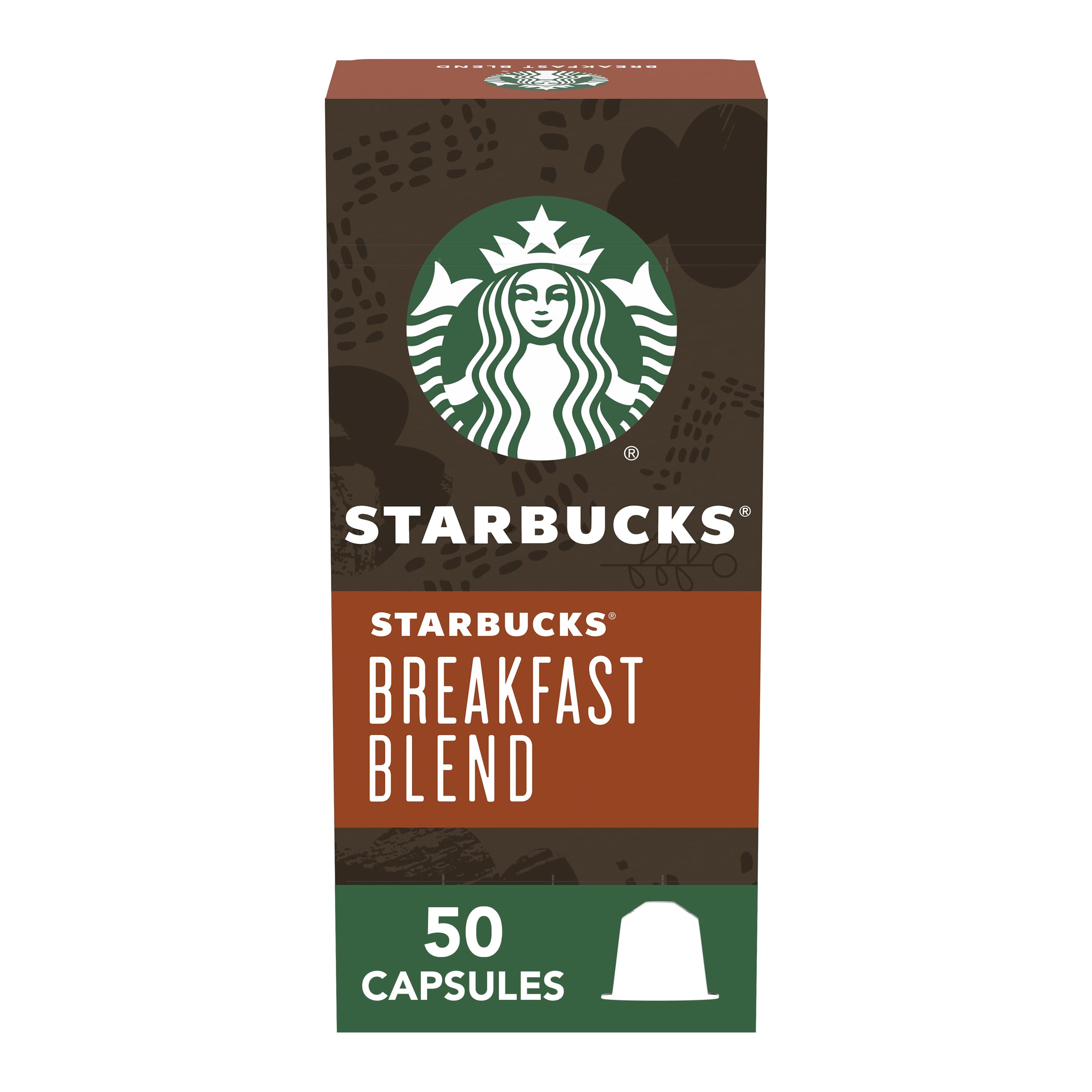 Starbucks by Nespresso Breakfast Blend capsules in packaging for quick morning brew