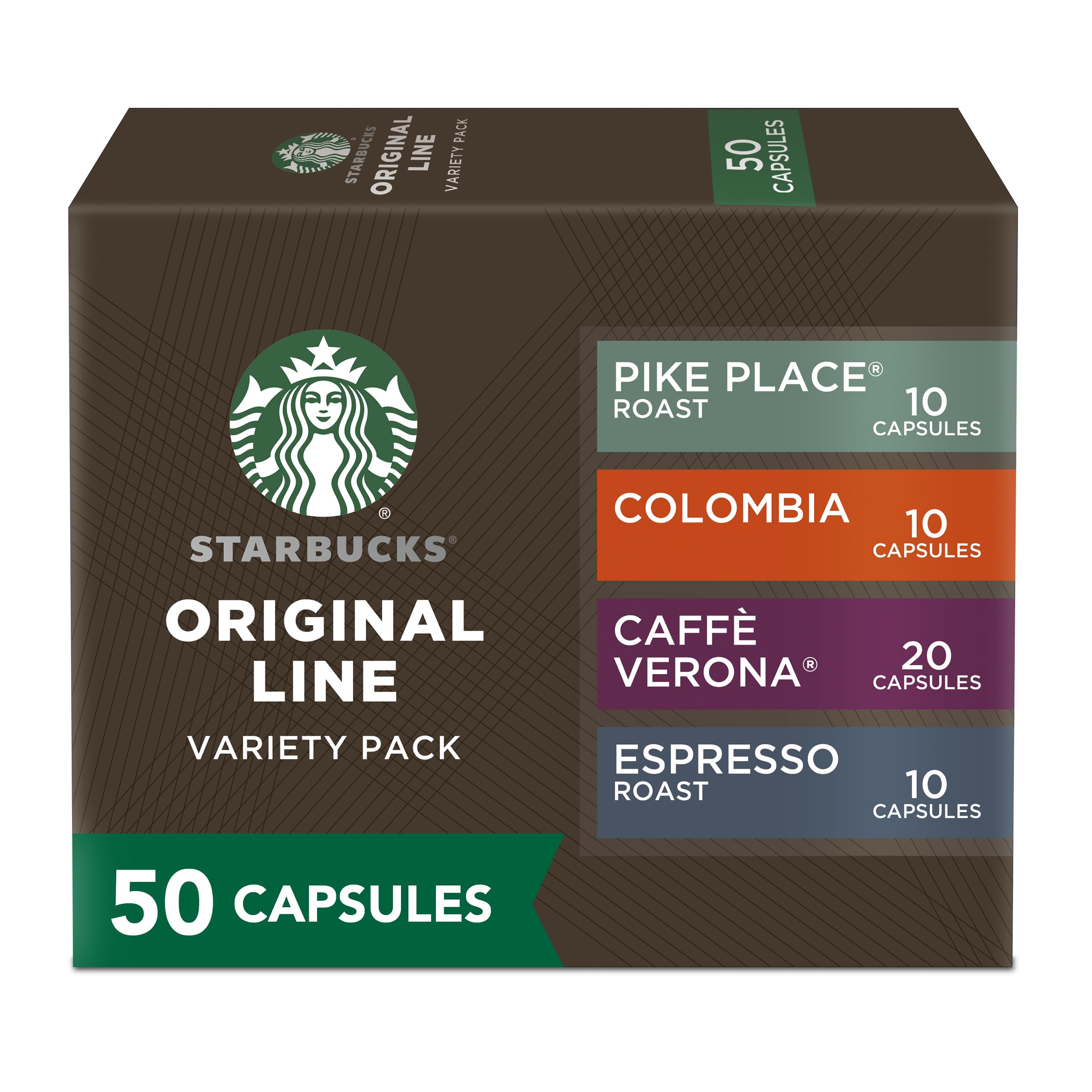 Starbucks by Nespresso Intense Pack box front offers a premium home espresso experience.