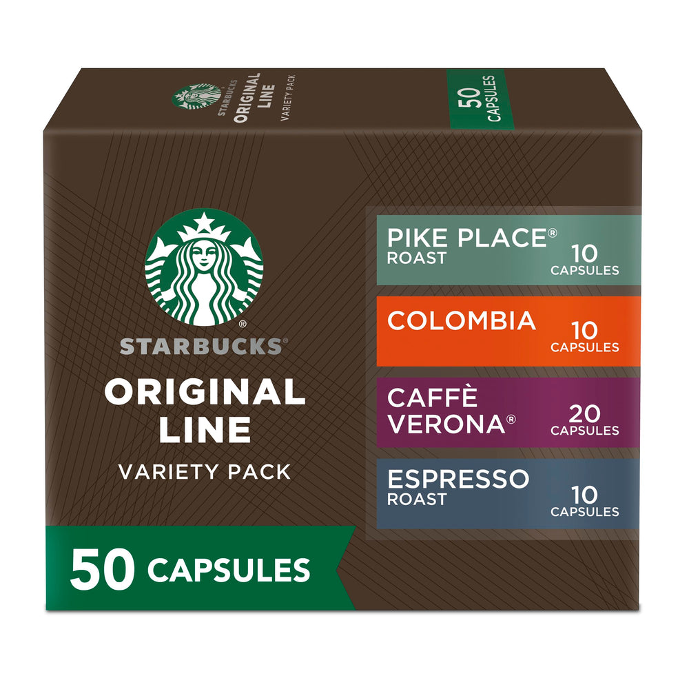 Starbucks by Nespresso Intense Pack box front offers a premium home espresso experience.