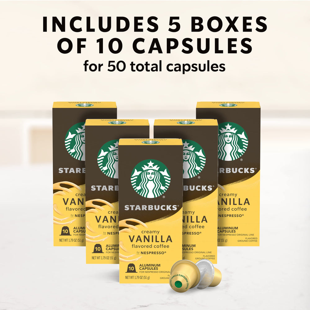 Starbucks by Nespresso original line compatibility with popular home machines.