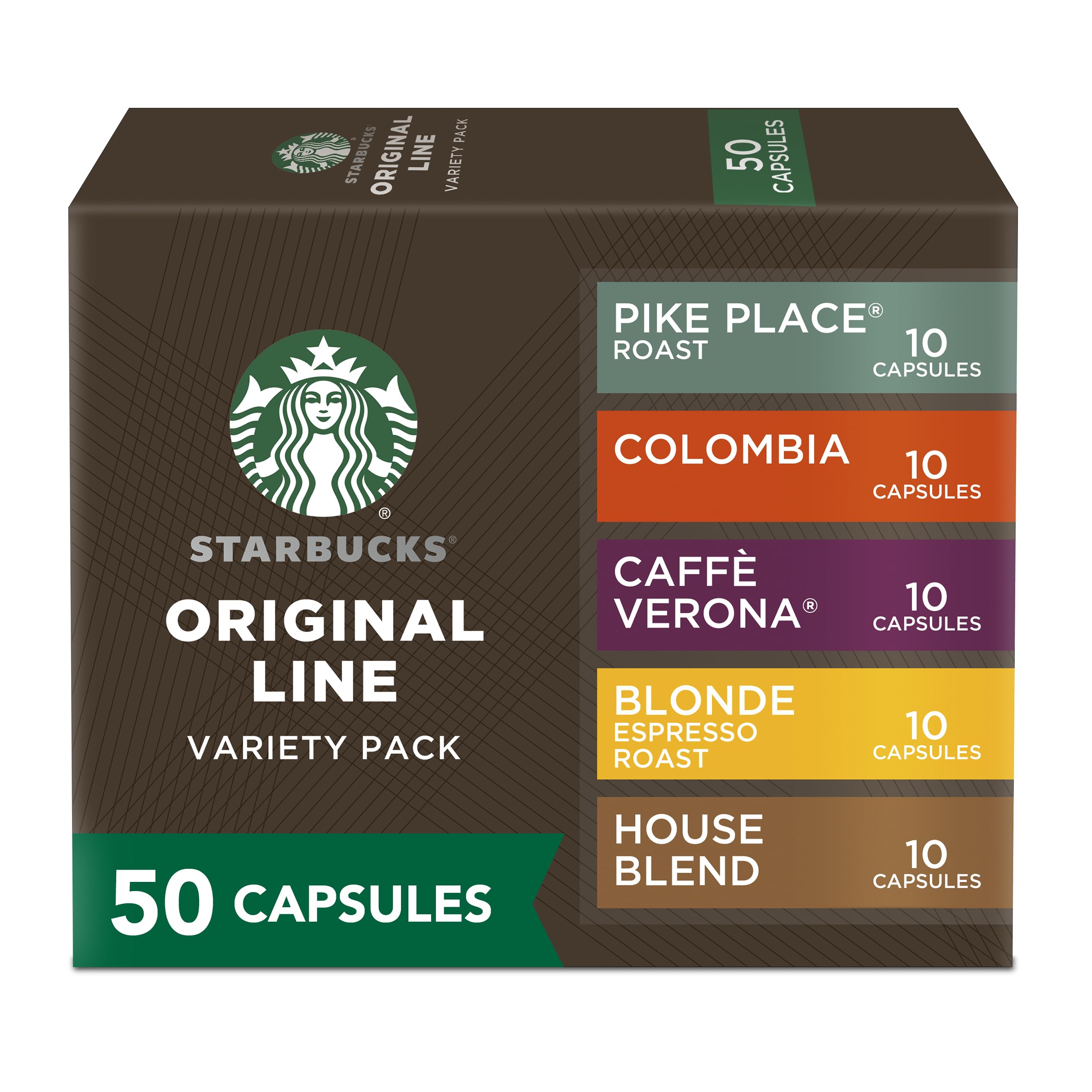 Starbucks by Nespresso variety pack boxes show convenient at-home espresso options for easy mornings