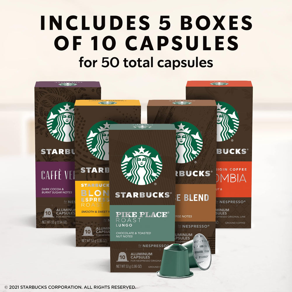 Starbucks by Nespresso roasts span light to dark for personalized mornings