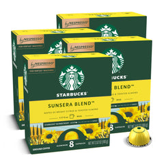 Starbucks Sunsera blend box ready for Vertuo brewing at home