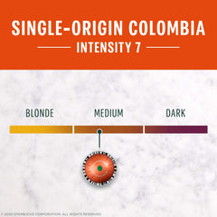 Starbucks by Nespresso Vertuo Colombia cup showing balanced flavor for daily mornings.