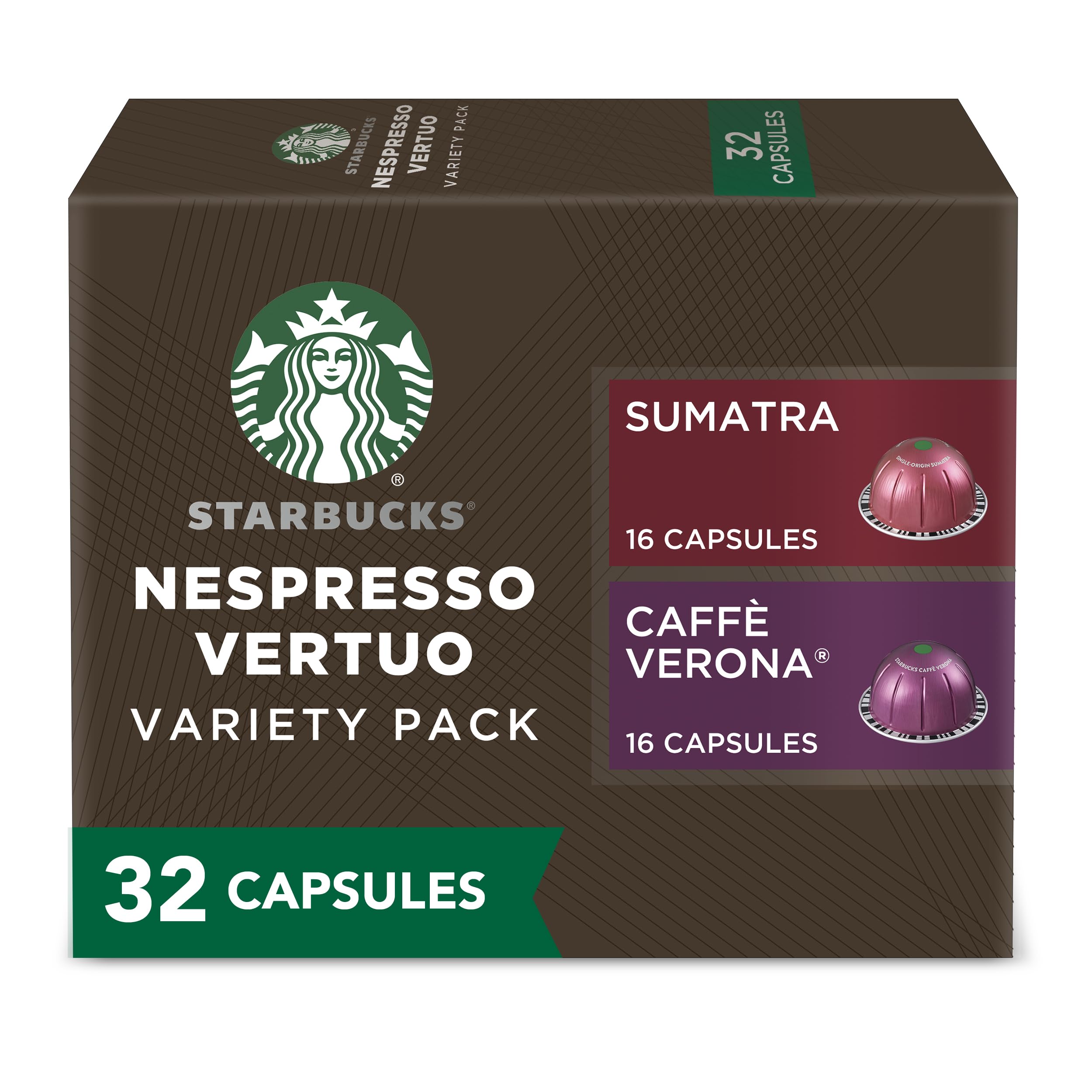Starbucks by Nespresso Vertuo Sumatra capsules ready to brew a bold cup