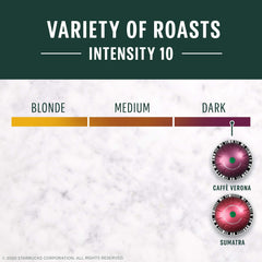 Star Starbucks by Nespresso Vertuo Verona capsules with roasty cocoa hints