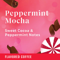 Starbucks Peppermint Mocha cup steaming captures seasonal indulgence.