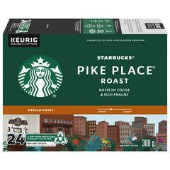 Starbucks Pike Place K-Cup pod for quick single-serve brewing