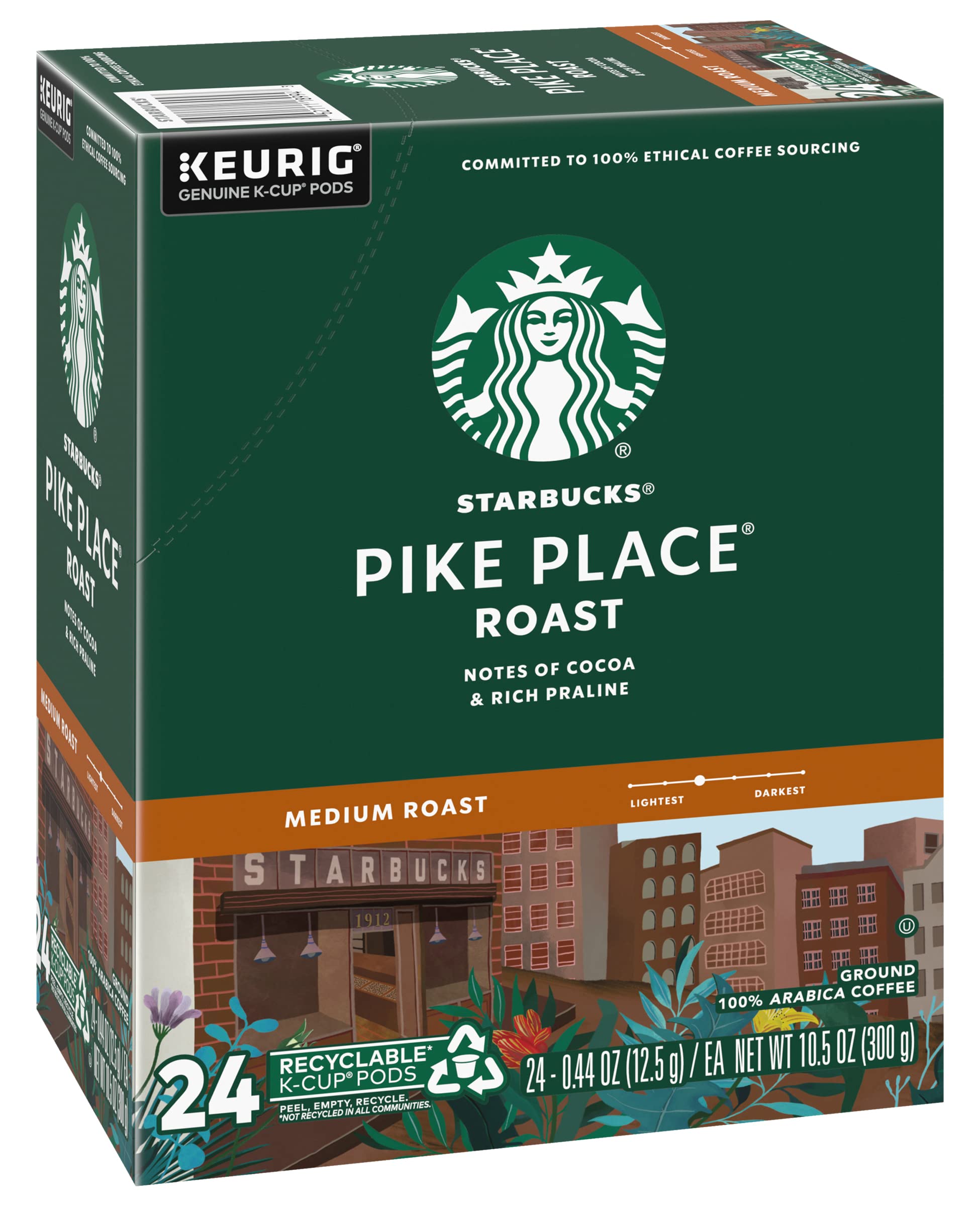 Starbucks Pike Place Roast K-Cup lid design variation signals packaging update, keep brewing