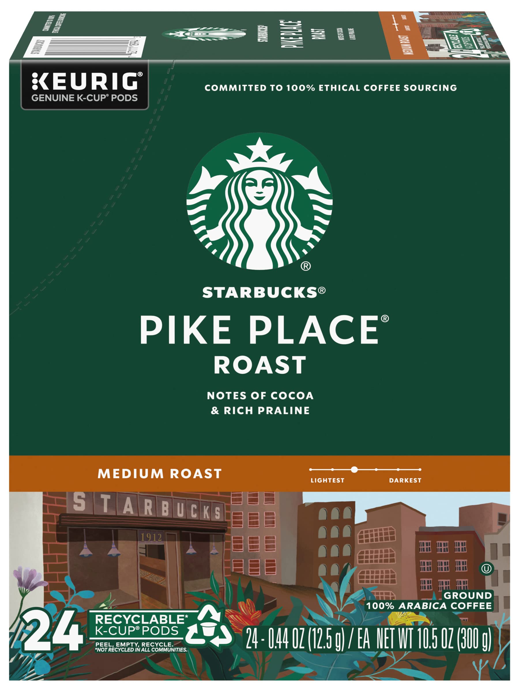 Starbucks Pike Place Roast K-Cup single-serve design speeds up your caffeine ritual