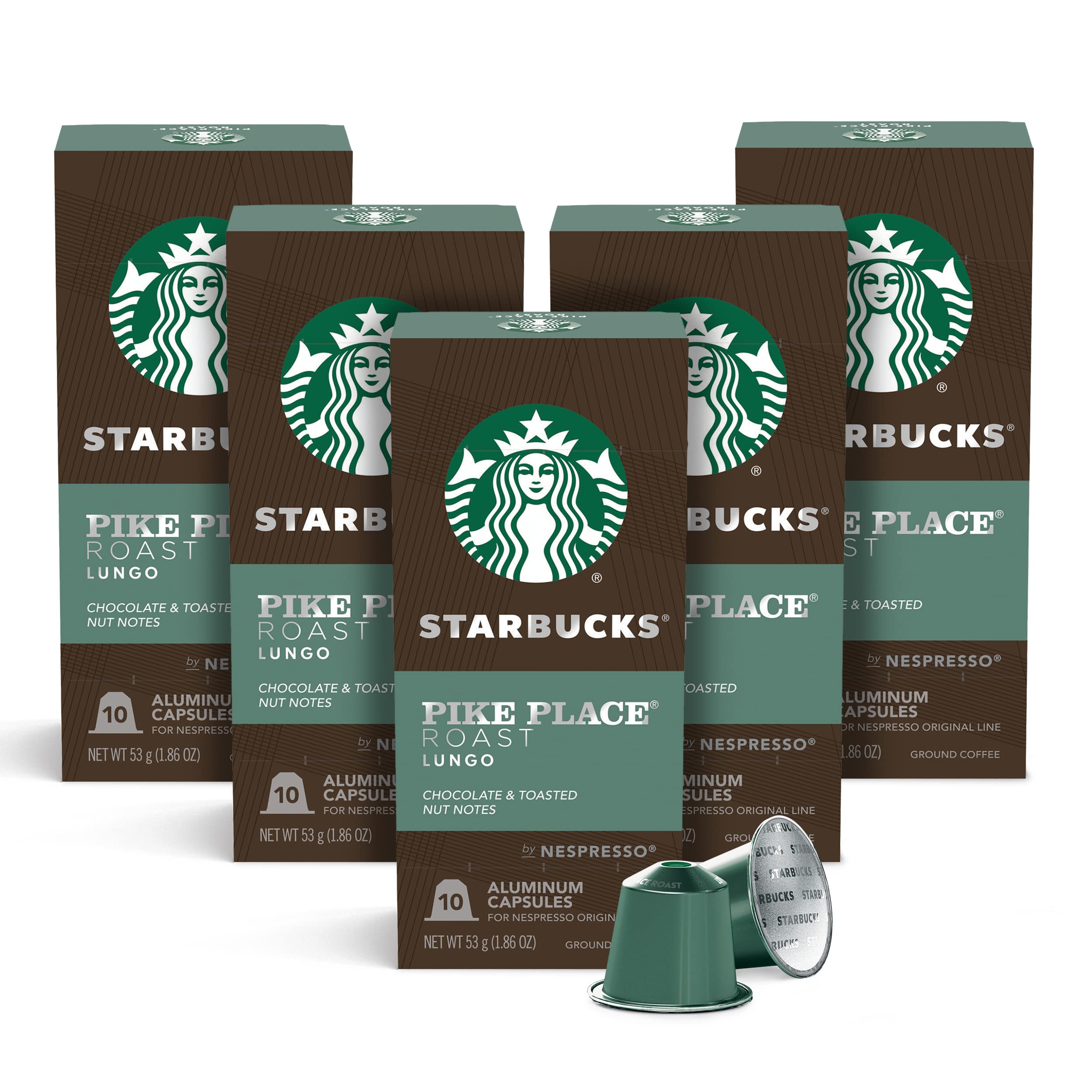 Starbucks Pike Place roast pod close-up for consistent at-home espresso