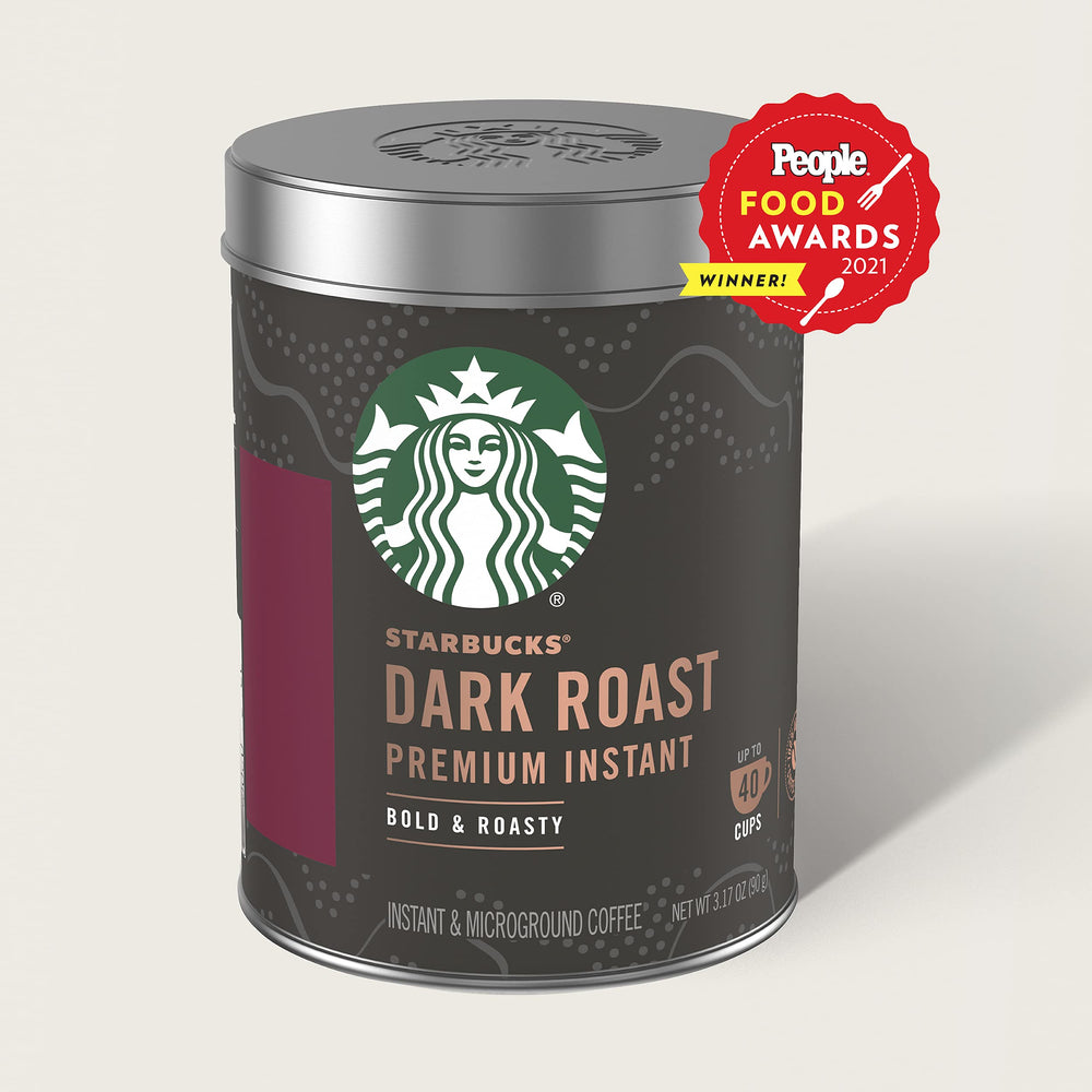 Starbucks Premium Instant Coffee hot-water pour ready for a smooth cup