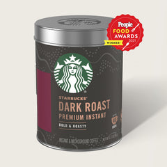 Starbucks Premium Instant Coffee hot-water pour ready for a smooth cup