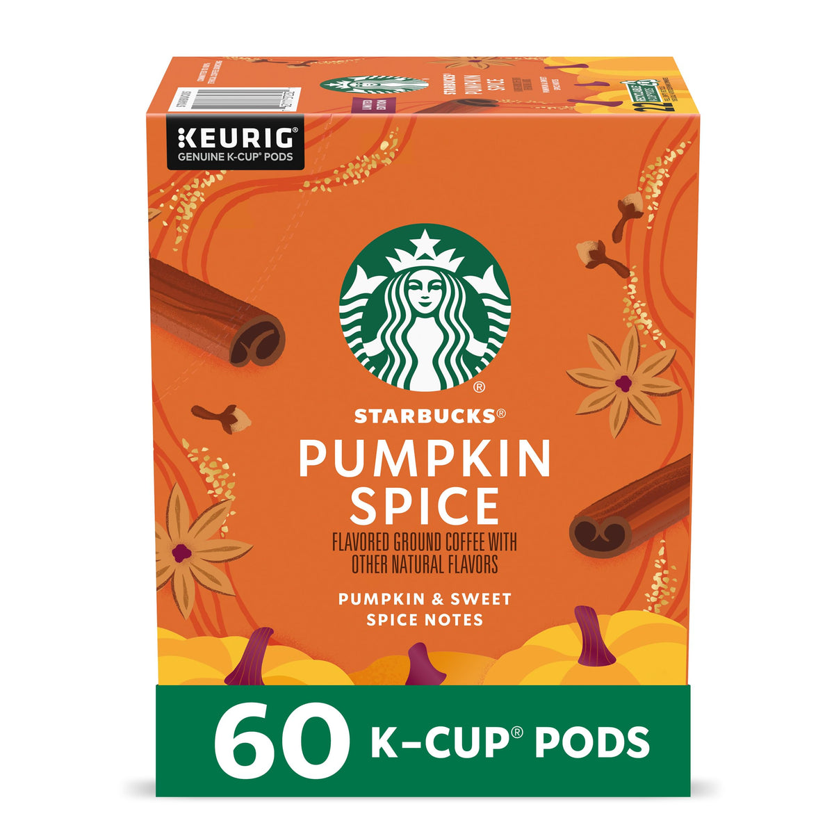 Starbucks Pumpkin Spice K-Cup pod, ideal for quick cozy autumn mornings