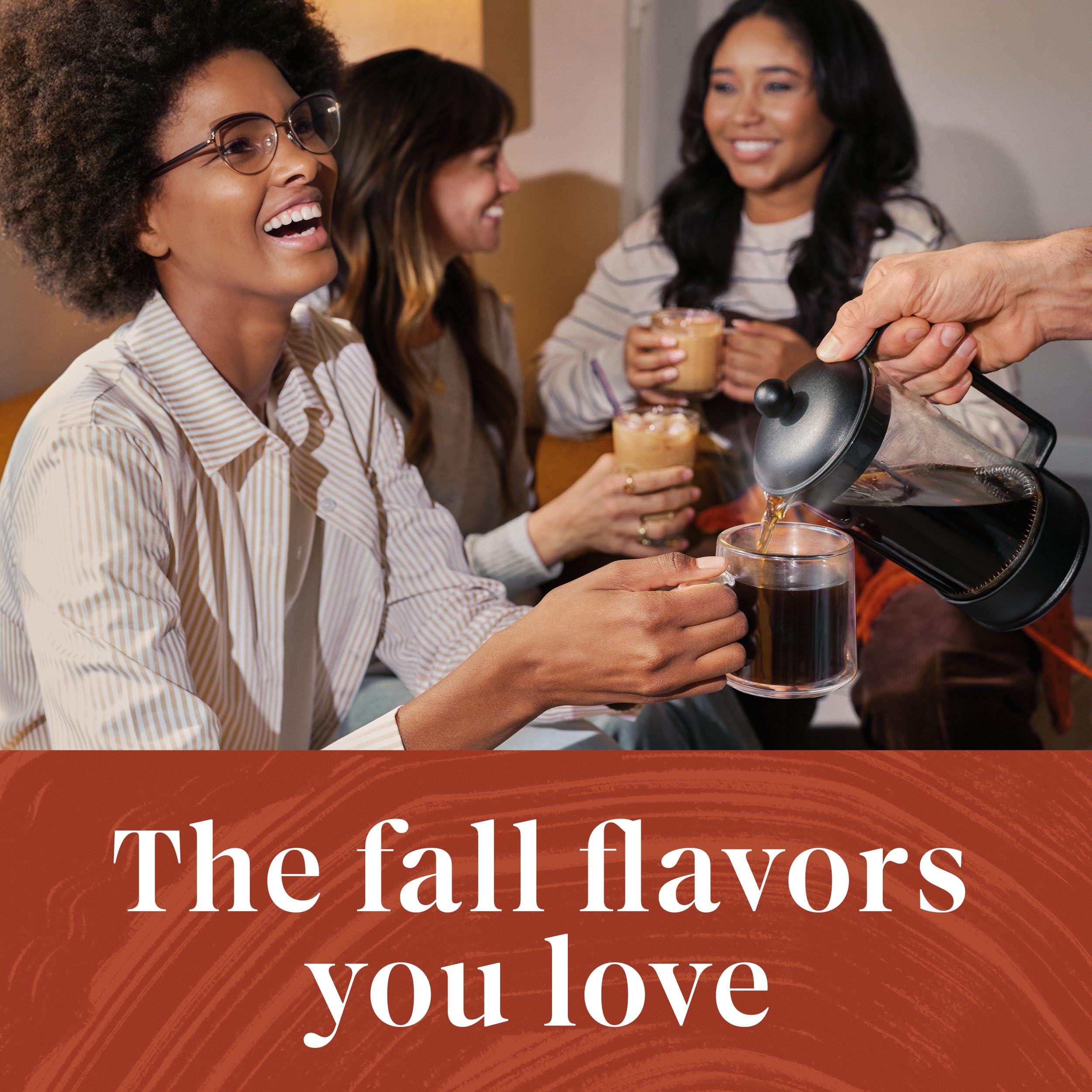 Starbucks Pumpkin Spice label on a pod box, signaling natural flavors and premium quality