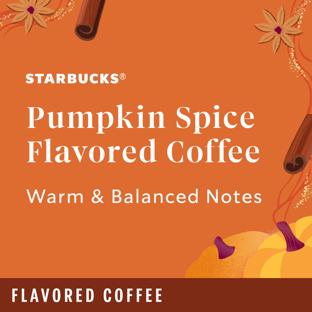 Starbucks Pumpkin Spice aroma rising from a steaming mug, inviting fall warmth