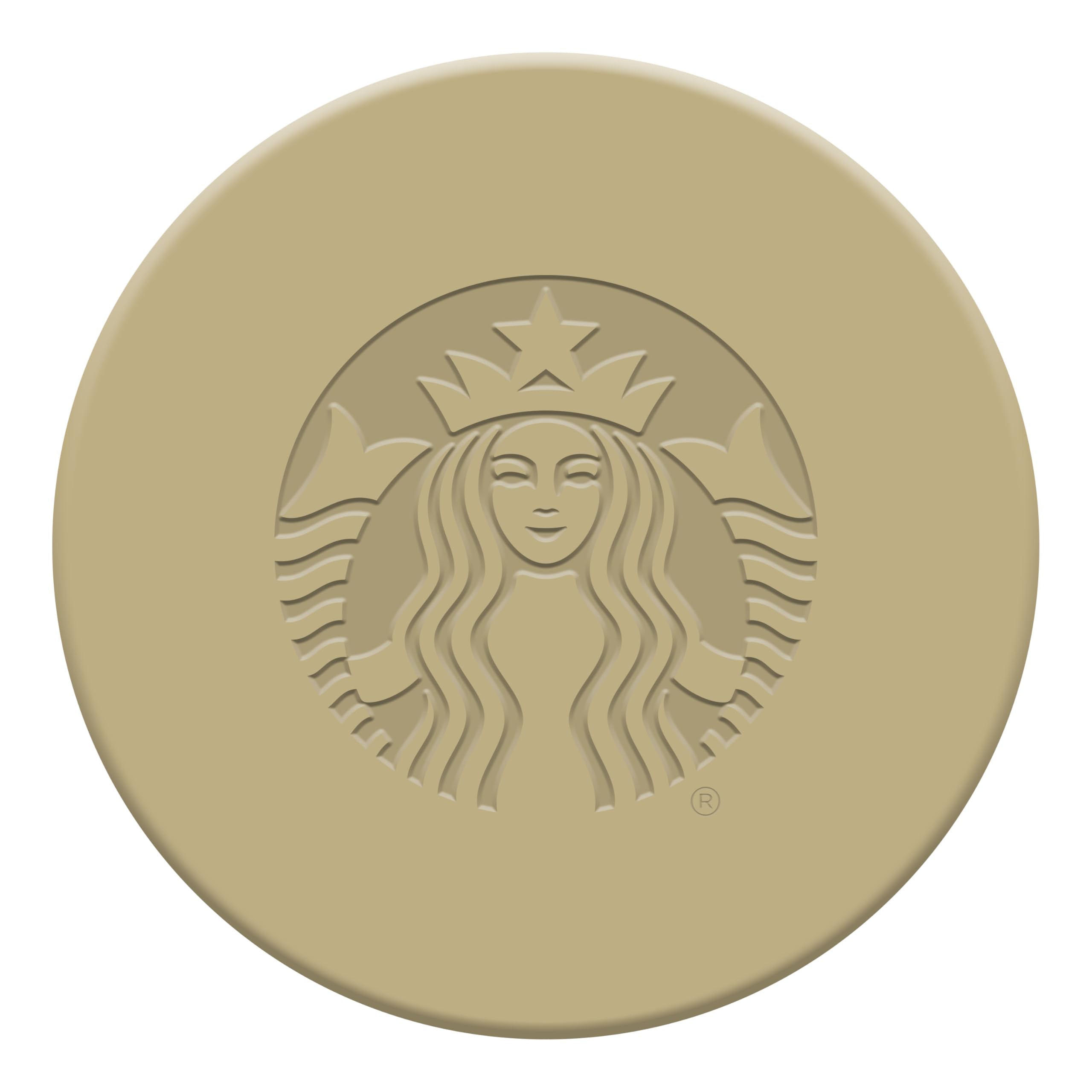 Starbucks recyclable tin symbol emphasizing eco-friendly packaging.
