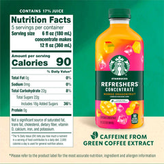 Close-up of the juice label highlighting 17% real fruit juice for fuller flavor