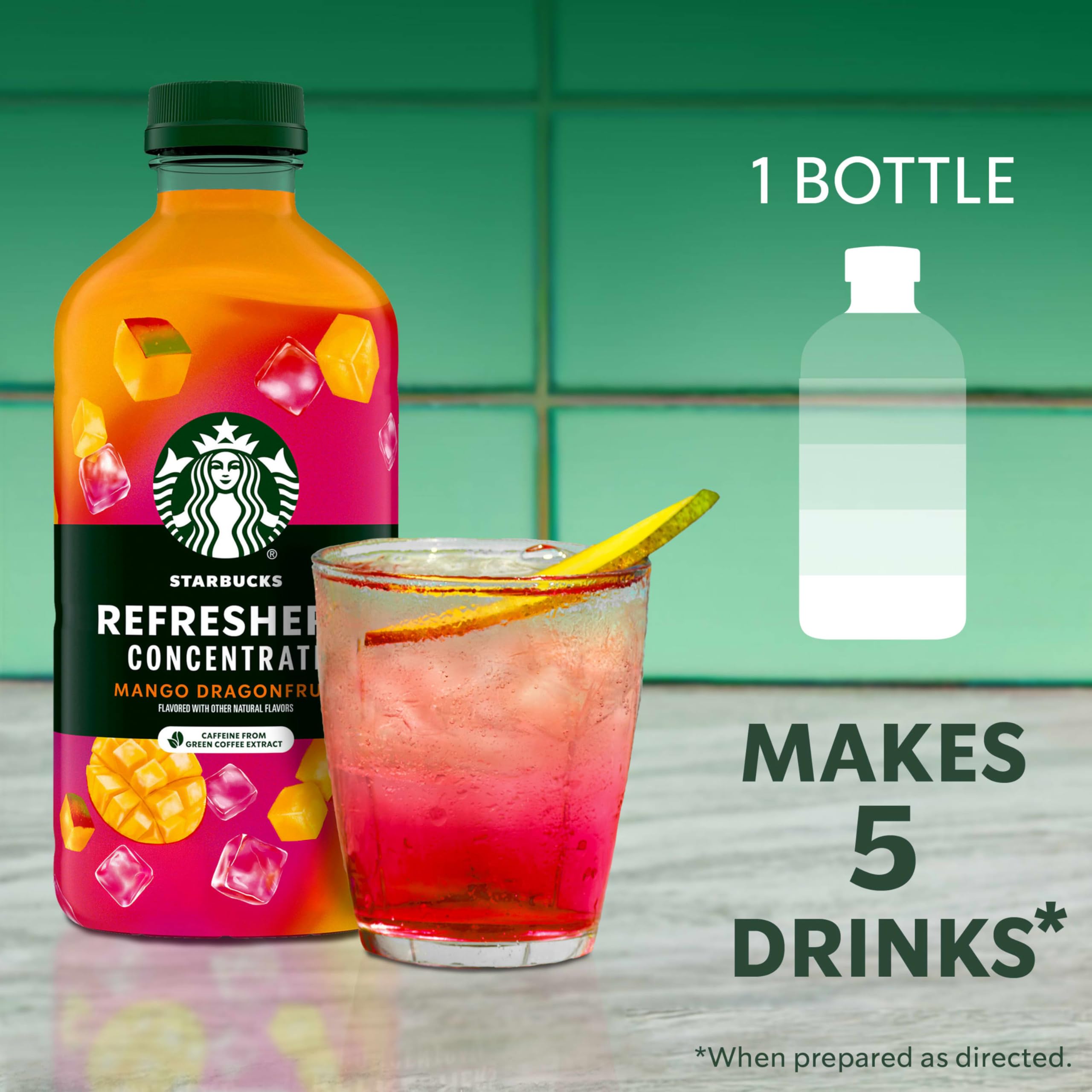 Sparkling water mix creating a light, bubbly beverage with fruity notes