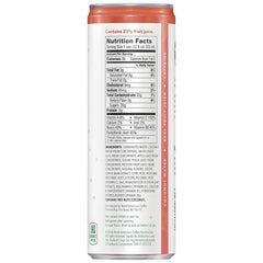 Starbucks Refreshers Peach Passion Fruit can, side view, on-the-go refreshment