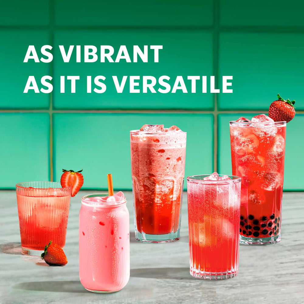 Starbucks Refreshers Strawberry Acai with coconut milk for a pink twist